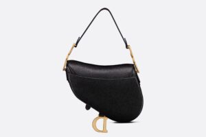 DIOR SADDLE BAG BLACK GOLD