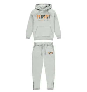 Trapstar Tracksuit Grey & Orange