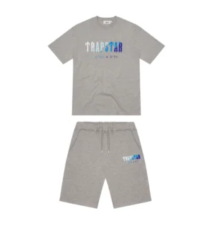 Trapstar Tracksuit Short Grey & Blue