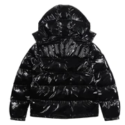 Trapstar Irongate Detachable Hooded Puffer Jacket Shiny Black