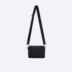 POUCH WITH SHOULDER STRAP – BLACK