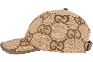 GG Jumbo Canvas Hat Camel / Ebony