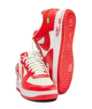 LV x Nike Air Force 107 LV8 Low Red