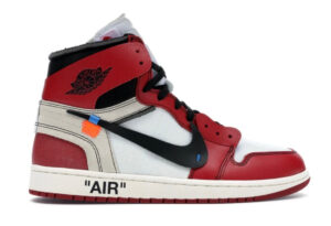 NIKE JORDAN 1 OFF WHITE RETRO RED