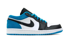 NIKE AIR JORDAN 1 LOW WHITE LASER BLUE