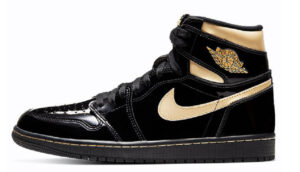 NIKE AIR JORDAN 1 RETRO BLACK METALIC GOLD