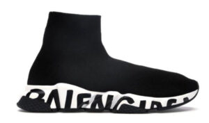 BALENCIAGA SPEED TRAINER GRAFFITI BLACK